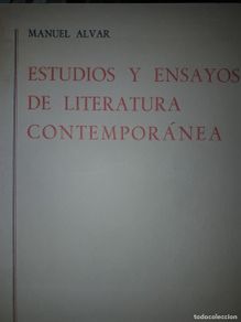 Second hand books: estudios y ensayos de literatura contemporánea Manuel Alvar